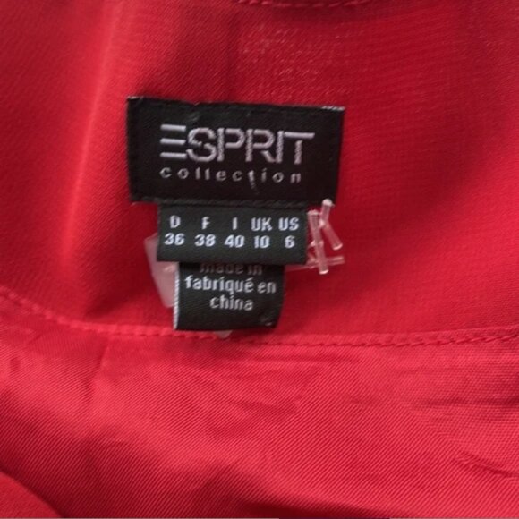 Esprit Collection Dress Beaded Spaghetti Strap A-line Swoop Neck size 6 - Picture 5 of 9